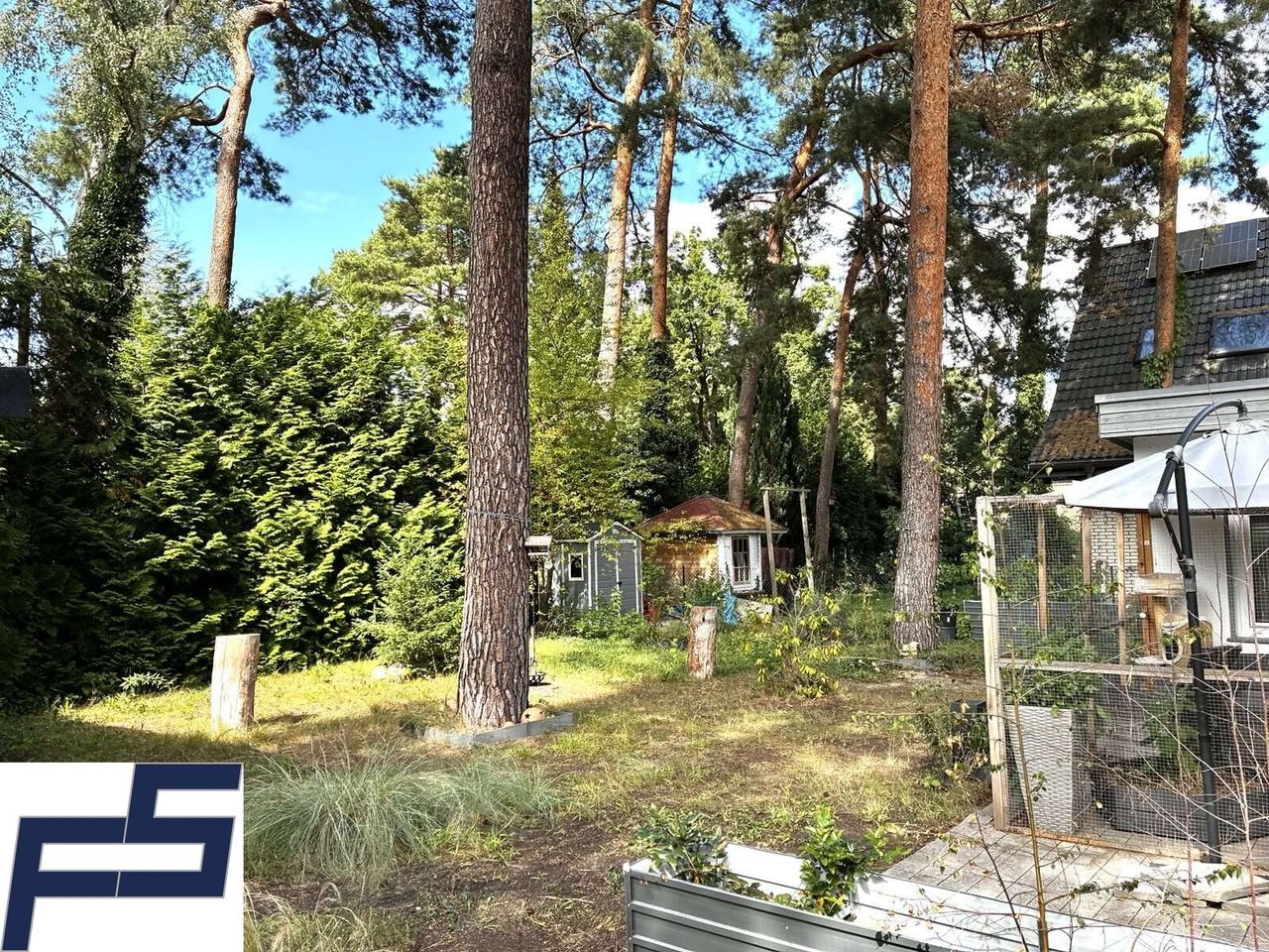 Garten auf Westseite