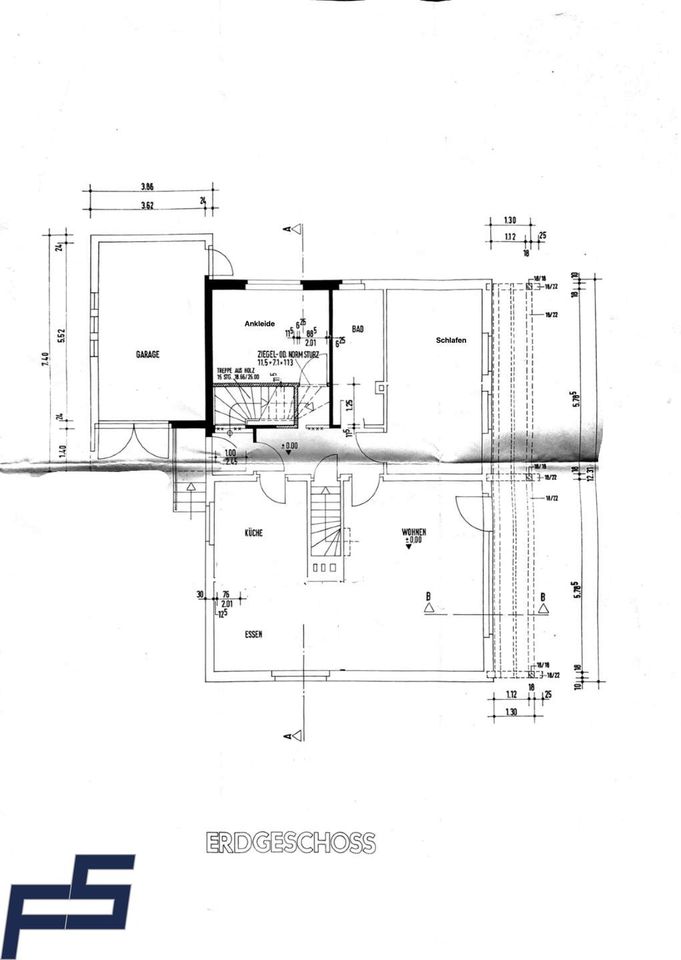 Grundriss Erdgeschoß