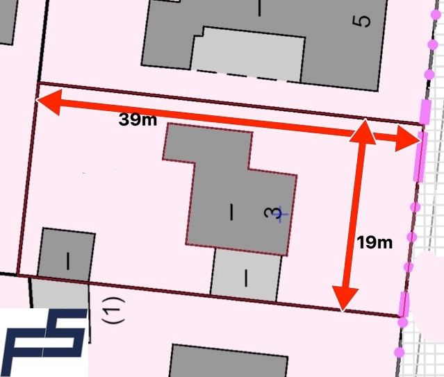 Flurkarte Breite Tiefe JPEG